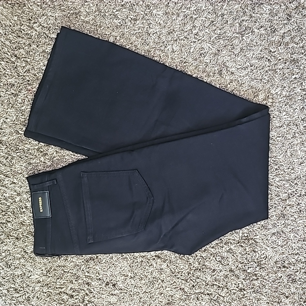 Express black flare high rise jeans size 4 regular